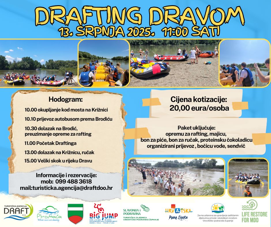 🌊🚣‍♂️ DRAFTING DRAVOM – AVANTURA NA RELACIJI BRODIĆ – KRIŽNICA! 🚣‍♀️🌿